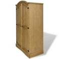 thumbnail image 3 of vidaXL Wardrobe Mexican Pine Corona Range 2 Doors, 3 of 6