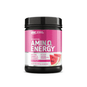 Optimum Nutrition Amino Energy Pre Workout + Essential Amino Acids Powder, Watermelon, 65 Servings
