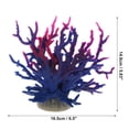 thumbnail image 4 of Decoración de arrecife de coral, mini decoración de coral sintético para decoración de acuario, azul morado, 6.5 x 5.83 pulgadas, 4 of 7