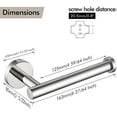 thumbnail image 5 of VirgilSon Chrome Toilet Roll Holder Stainless Steel Toilet Paper Holder Tissue Dispenser for Bathroom and Kitchen Contemporary Style Wall Mounted Polished Steel, 5 of 9