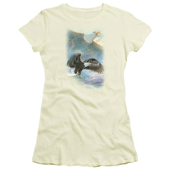 Wild Wings Eagle Pride S/S Junior Women's T-Shirt Sheer Cream