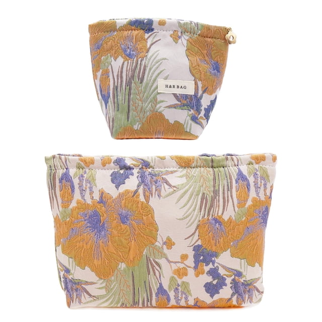 Set de bolsas de maquillaje getgto, 2 unidades, organizador de artículos de tocador de viaje para mujer