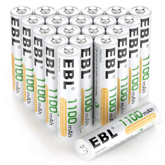 Paquete de 20 baterías recargables EBL AAA 1100mAh Ni-MH