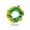 A, variant on WEGFTDUOP St. Patrick's Day Trefoil Ribbon Wreath Irish Wires Wreath With Floral Shape Table Candleholder Wreath Decoration
