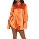 thumbnail image 1 of Sunloudy otoño señoras suelta camisa de longitud media, mujeres estilo de ocio Color sólido solapa Irregular manga larga Tops blusa de un solo pecho Sunloudy moda, 1 of 6