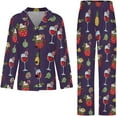 thumbnail image 4 of Top-kevin Women Long Sleeve Pajama Set Comfy Pjs Sets Christmas Cupcakes Candy Canes 2 Piece Lounge Set, 4 of 12