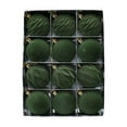 thumbnail image 2 of Vrorvz 12 Pack Christmas Ornaments Decorations Flocked Balls with Velvet Finish for Holiday Tree Fireplace Door Window Decor Multi Season Use 2.4in Green, 2 of 6