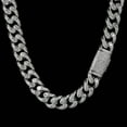 thumbnail image 5 of Extra Shiny Big Iced Out Cuban Chain, Width 16MM Hip Hop Cuban Link Necklace for Men, 16-24 Inch Solid Thick Miami Cuban Link Chain for Men, Gift Box Included, 5 of 8
