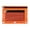 Orange, variant on IPEWLEX Binder Pouch with Clear Window and Dual Zippered Compartments, Durable Cloth Pencil Cases