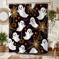 thumbnail image 2 of Halloween Shower Curtain, Cute Ghost Polyester Fabric Bathroom Decor Curtain, Machine Washable Waterproof, Halloween Holiday Gift for Women Men, 72 x 72 Inches, 2 of 7