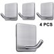 thumbnail image 1 of 4 pack ganchos adhesivos palo de alta resistencia en la pared armario de la puerta de acero inoxidable toalla abrigo ganchos ropa autoadhesivo soportes para colgar cocina Ba brand modelStyleType, 1 of 2