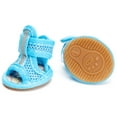 thumbnail image 3 of Visland 4PCS Summer Dog Shoes Paw Protector Pet Mesh Sandal Shoes Non-Slip Dog Boots with Adjustable Buckle for Small Medium Dogs and Cats, 3 of 4