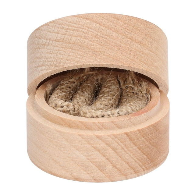 Caja de Anillo de compromiso ANGGREK Madera Pequeña Antigüedad Para boda