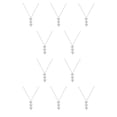 thumbnail image 3 of Qarigey Collares de niña Exquisito collar de mujer Cadena de clavícula para vestido Decoración Plata Type1 NO1 Qarigey CBP199264, 3 of 5