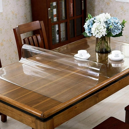 Zc5hao 42 Inch Clear Round Table Cover 2mm Thick Plastic Protector Waterproof Pvc Tablecloth Vinyl Circle Top For Coffee Dining Room Canada Zc5hao 42 Inch Clear Round Table Cover, 42 Inch Round Table Protector
