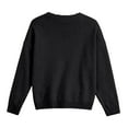 thumbnail image 6 of Winter Sweaters for Women Elegant Winter Knit Pullover Sweater With Lace Trim Neck Long Sleeve Casual Loose Fit Top For Fall Season Comfortable Soft Yarn Fashion Apparel Christmas Sweaters, 6 of 6