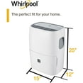 thumbnail image 2 of Whirlpool 50 Pt. 4,500 Sq. ft. Dehumidifier in White - Automatic Shut-off, Bucket Full Indicator, 2 of 7