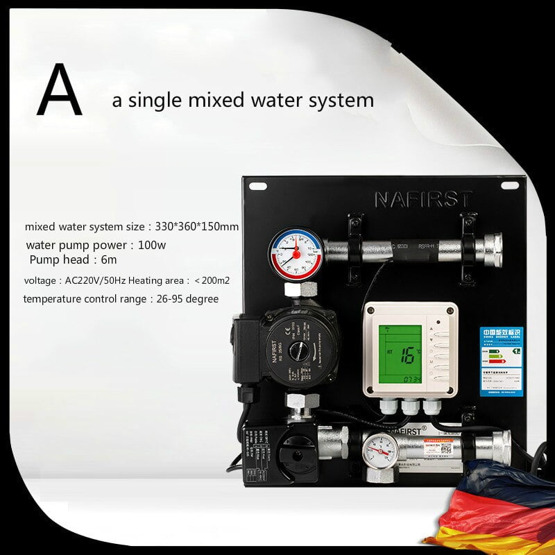 mixed water system for floor heating temperature control system mixed