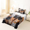 thumbnail image 3 of Manfei 3D Kitten Print Twin Sheets, Kawaii Animal Lover Bedding, Multicolor, 3-Piece, 1 Flat Sheet, 1 Fitted Sheet and 1 Pillowcase, 3 of 6