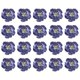 thumbnail image 1 of Uxcell 20-Pack Cabezas de Peonías Artificiales, Cabeza de Rosa de Seda Falsa para Bodas/Ramo/Pared de Flores/Artesanías de Bricolaje [8cm, Azul Profundo], 1 of 7