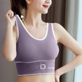 thumbnail image 2 of Darzheoy Sports Bras for Women Beautiful Back Letter U-shaped Sling Sports Yoga Vest Chest Pad Tube Without Steel Wrapped Chest Underwear One Size, 2 of 7