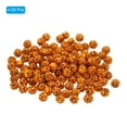 thumbnail image 3 of Uxcell 10mm Rhinestone Clay Beads, 120 Pack Round Ball Polymer Clay Crystal Charm Beads, Yellow, 3 of 6