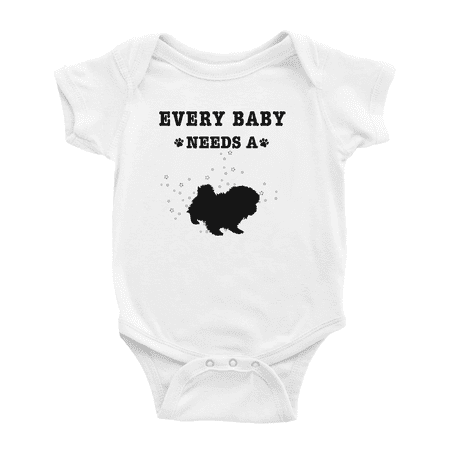 

Every Baby Needs A Pekingese Dog Baby Romper Infant For Boy Girl 0-3 Months