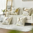 thumbnail image 3 of Be Joyful in Hope Bluebird Goldfinch Chickadee Throw Pillow Covers, 18 x 18 Inch Seasonal Spring Summer Cushion Case Decoration for Sofa Couch Set of 4, 3 of 6