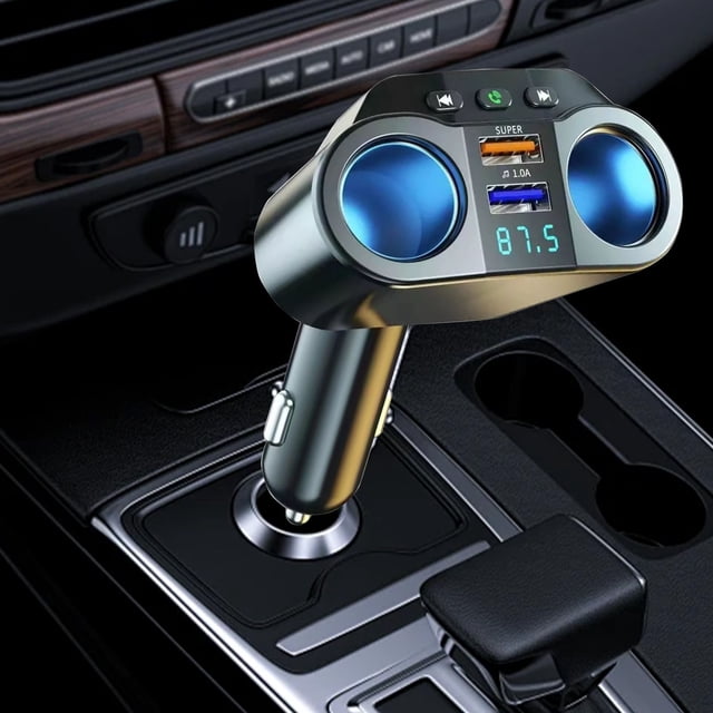Fast Car Charger with 4 USB Ports - 36W Quick Charge for Multiple Devices, Safe & Compact Design