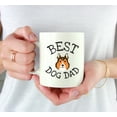 thumbnail image 3 of Koyal Wholesale Best Dog Dad Ceramic Coffee Mug, Shetland Sheepdog, 3 of 5