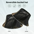 thumbnail image 2 of Bingfone Gothic Raven Portrait Bucket Hat for Men Women,Packable Reversible Printed Sun Hats,Fisherman Outdoor Travel Hiking Beach Caps, 2 of 7