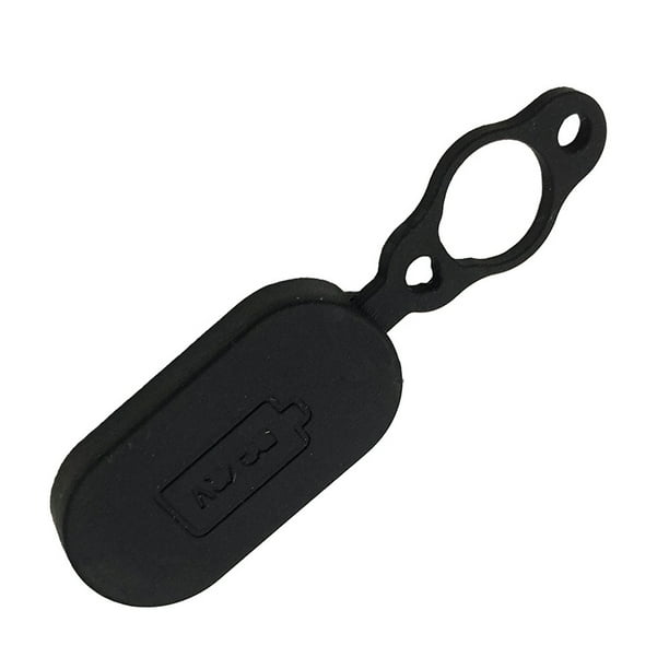 Puerto de carga de batería para patinete, tapón antipolvo, funda de goma, cubierta impermeable para cargador