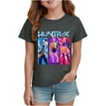 thumbnail image 1 of K pop Demon Chandail pour Filles, T-Shirt Graphique Mignon avec Dessin Animé, T-Shirt Tendance et Drôle, Chandail pour Enfants, Hauts Roses, Manches Courtes, Col Ras du Cou, 1 of 4