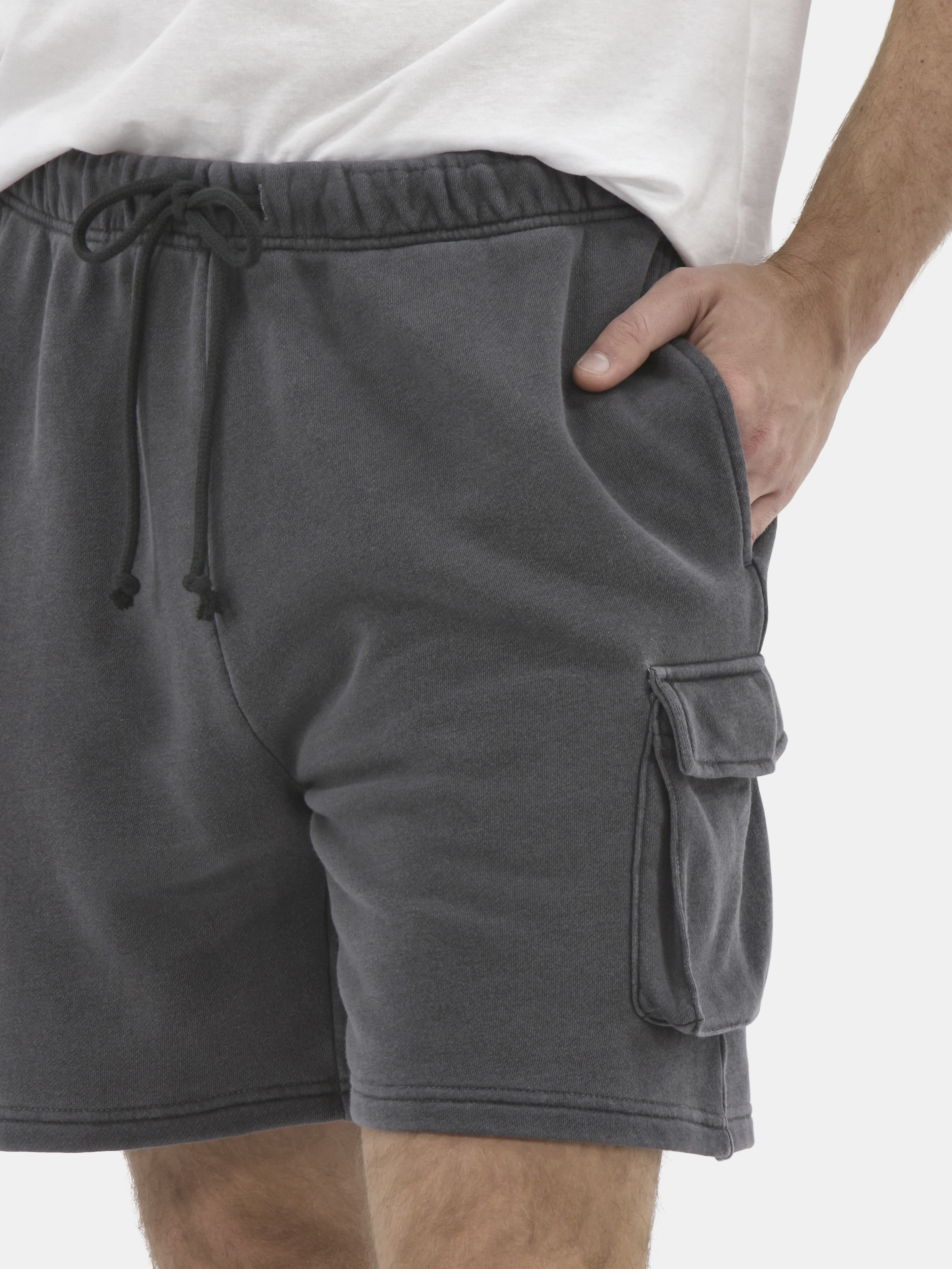 No Boundaries All Gender Soft Fleece Utility Cargo Shorts, Men's Sizes XS-5XL