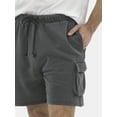 thumbnail image 4 of No Boundaries All Gender Soft Fleece Utility Cargo Shorts, Men's Sizes XS-5XL, 4 of 5