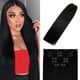 thumbnail image 1 of Extensiones De Cabello Con Clip Cabello Humano Negro Azabache 70G #1 Extensiones De Cabello De 22 Pulgadas Para Mujeres Extensiones De Cabello Remy 7Pcs, 1 of 1