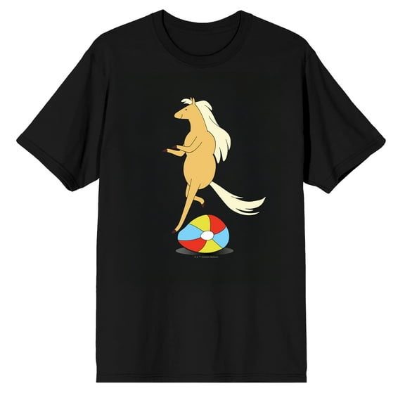 Adventure Time James Baxter on Black Adult T-Shirt-XS