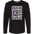 thumbnail image 3 of Inktastic Lupus Awareness Strength Support Courage Long Sleeve T-Shirt, 3 of 5