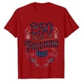 thumbnail image 4 of CUSTG Women T-Shirts Graphic Print T Shirt Anniversary Lettering Casual Short Sleeve Tops Everyday O-Neck 1776-2026 Celebrate America's 250th Anniversary Comfort Streetwear, 4 of 4