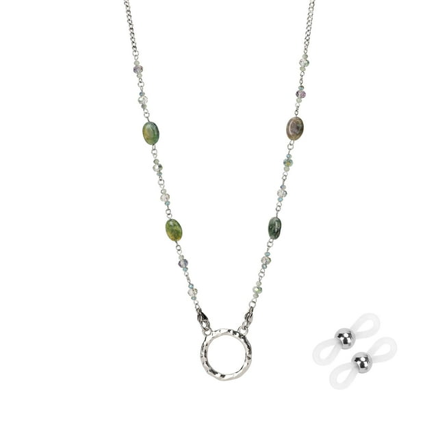 Cadena de Collar Porta Lentes para Mujeres y Hombres - Verde Oscuro