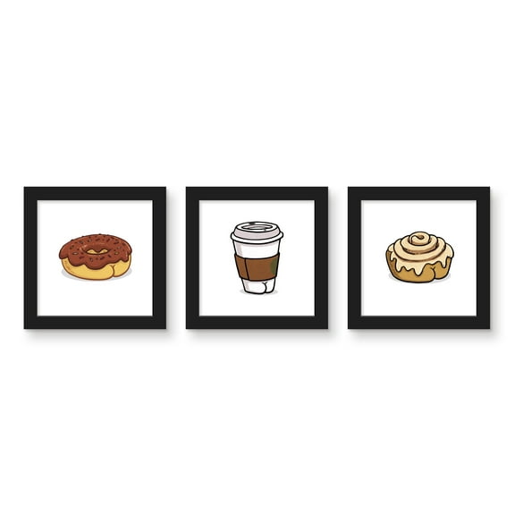 Gallery Pops Brian Cook: Butts On Things - Morning Favorites Wall Art Bundle (3-Pack)
