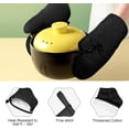 thumbnail image 2 of Oven Mitts, 2-Pack Kitchen Mittens, Heat Resistant Oven Gloves Non-Slip Kitchen Gloves for Oven, BBQ Gloves - Infill Cotton Cooking Gloves for Oven Grilling Cooking Baking, 2 of 8