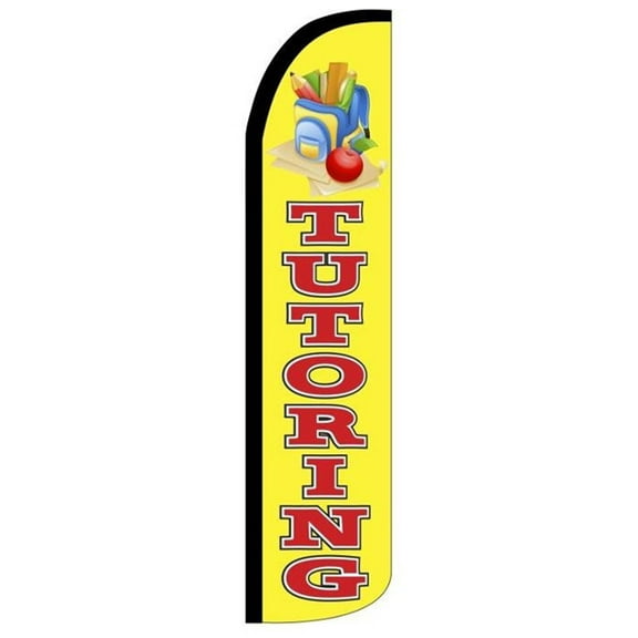 TUTORING Windless Flag (Hardware Not Included) |Advertisement /Business Flags | Feather Flag |