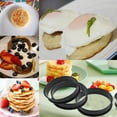 thumbnail image 3 of 8Pack Crumpet Rings Nonstick English Muffin 3.15 Inch - Stainless Steel Double Rolled Tart Round Ring Molds, 3 of 3