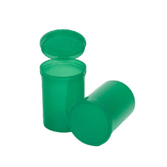 Philips Empty Prescription Pop Top Vial Made in USA Pack of 150 Dry Herb Containers with Child Resistant Translucent Green Color 30 Dram Medical Pharmacy Pill Bottles