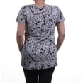 thumbnail image 2 of Cable & Gauge Women's Short Sleeve Printed Top Size M, 2 of 2