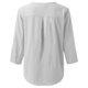 thumbnail image 4 of Camisa de mujer de color liso con cuello en V y botones: estilo informal y elegante, corte holgado, poliéster resistente, fácil de combinar., 4 of 4