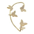 thumbnail image 2 of Leodye 1PCS Diamond Non Pierced Ear Clips 1PC Design Women Fashion Party Daily Wear Ear Jewelry Accessory, 2 of 9