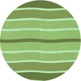 thumbnail image 1 of Ahgly Company Machine Washable Indoor Round Transitional YellowGreen Area Rugs, 4' Round, 1 of 7