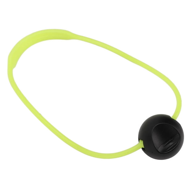 Scuba Diving Bottle Cylinder Strike Ball Underwater Signaling Device for Outdoor Sports (Yellow Strap, Black Ball)